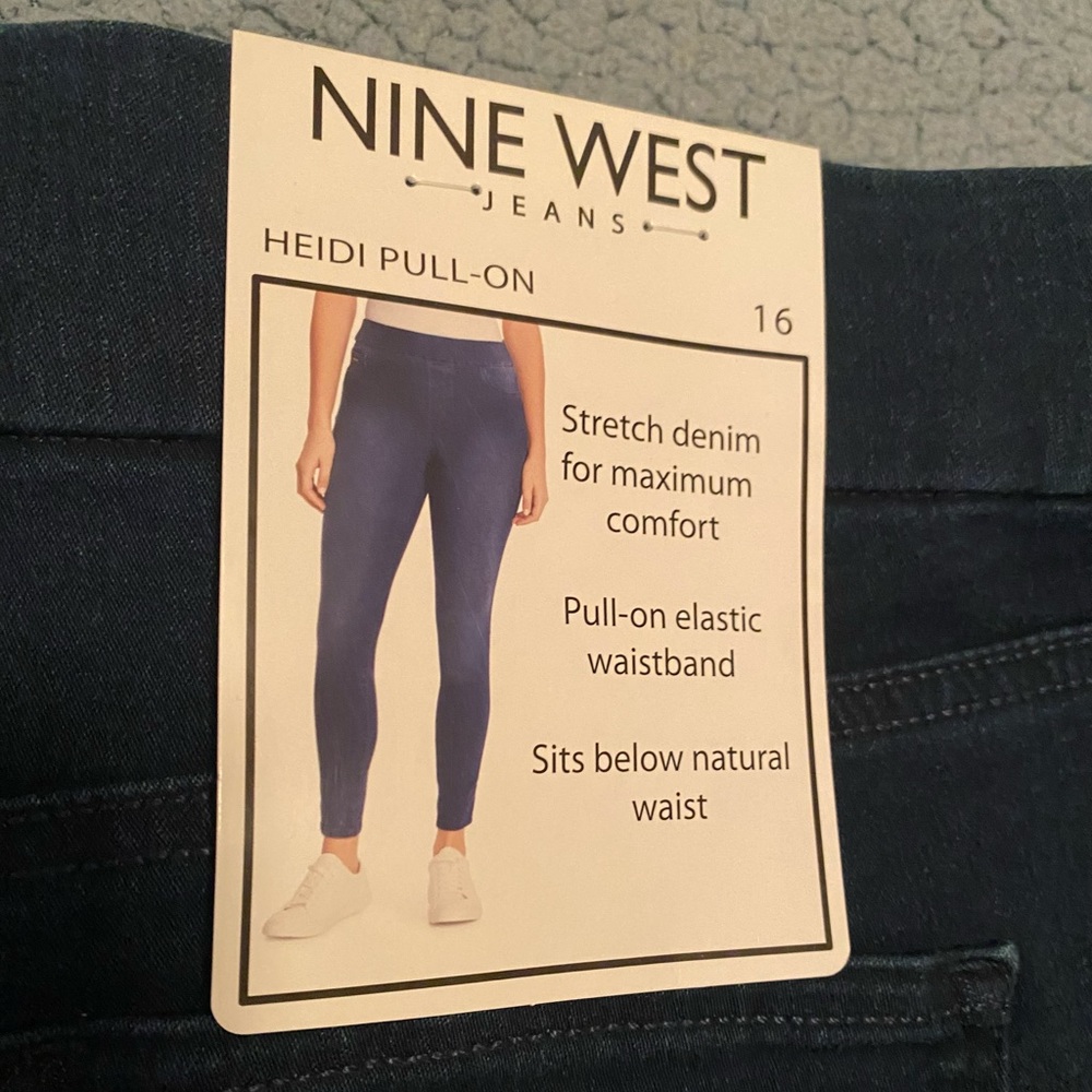 Nine West - Heidi Pull On Stretch Denim Jeans - Picture 2 of 5